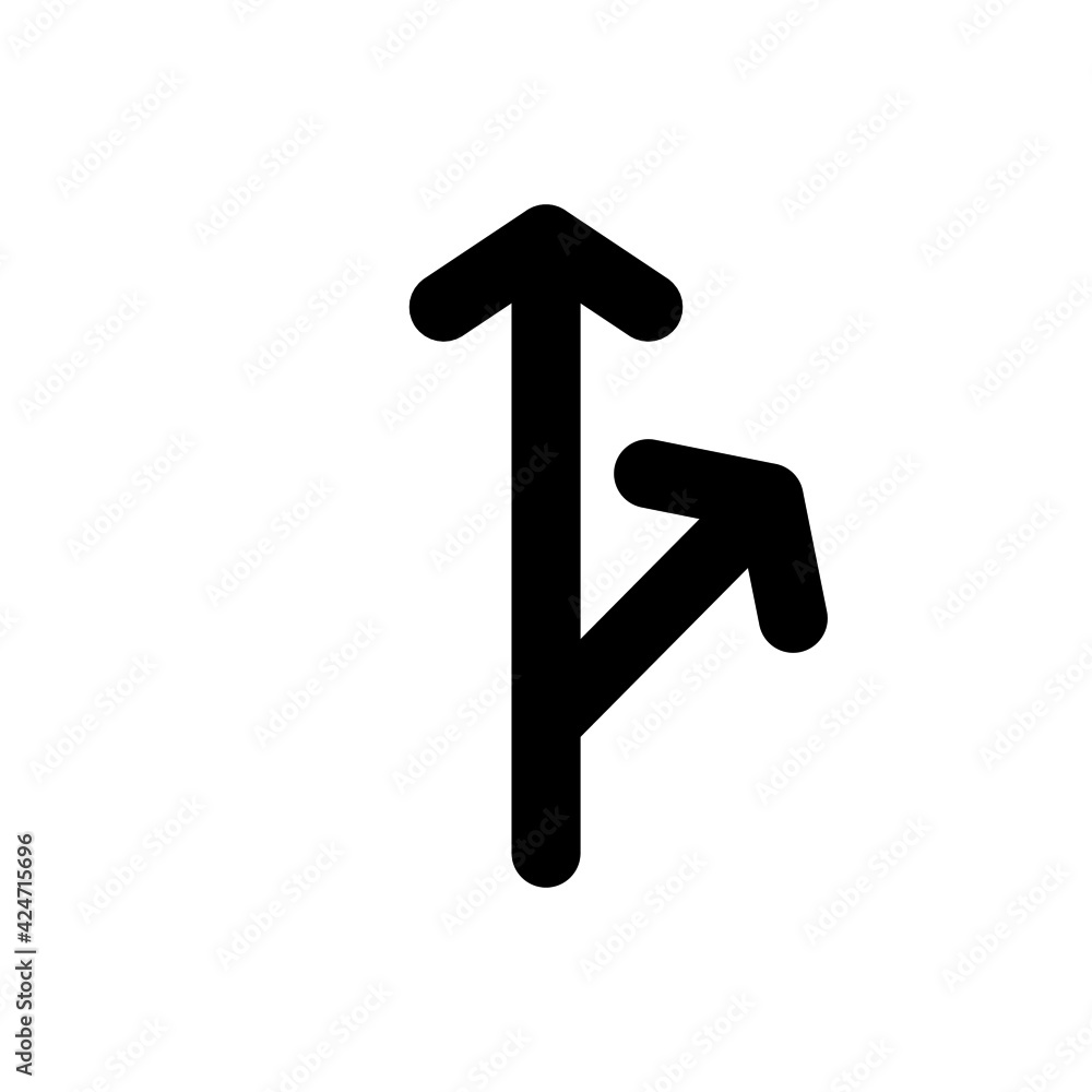 Aufkleber two direction arrow icon. suitable for applications user interfaces, website development, and variou