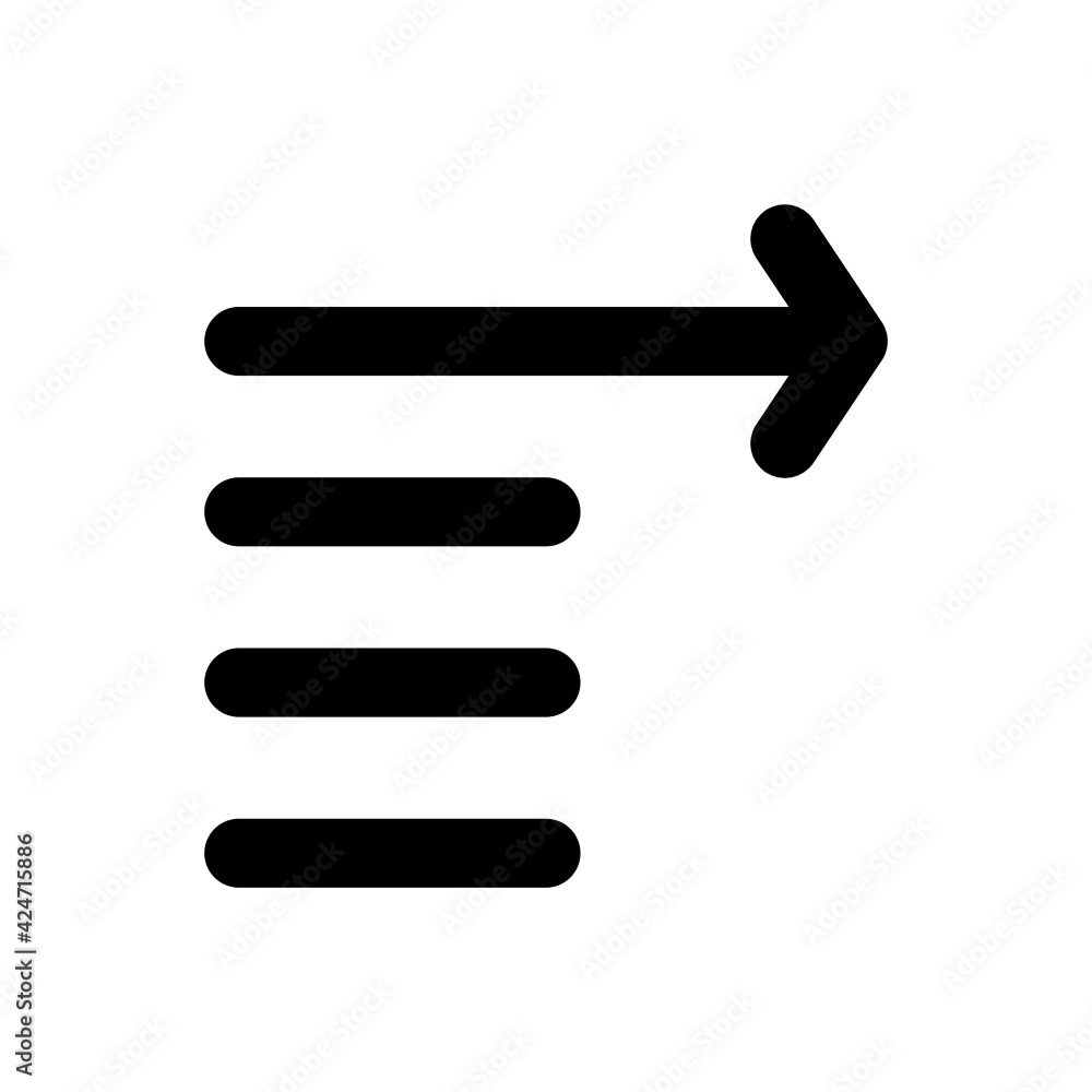 Poster ascending arrow icon. suitable for applications user interfaces, website development, and various pu