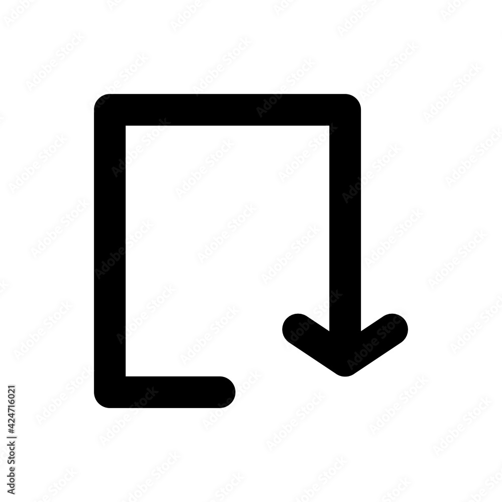 Poster repeat arrow icon. suitable for applications user interfaces, website development, and various purpo