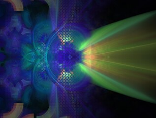 Obraz premium Imaginatory fractal background generated Image