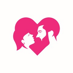 Dating Love Logo Design 