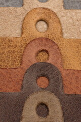 sample of furniture leather