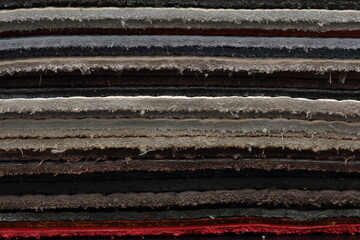 sample of furniture leather