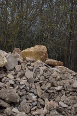 Rubble pile