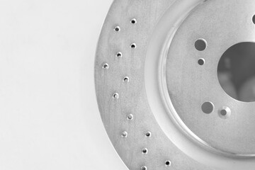 Close up of a disc brake