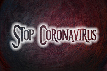 Coronavirus  Concept text on background