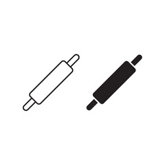 Kitchen rolling pin icon