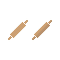 Rolling pin flat icon