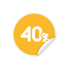 40% - Sticker