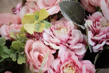 Beautiful of rose artificial flowers vintage style