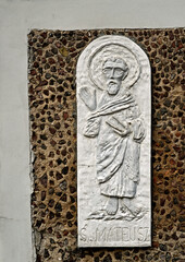 place of religious worship built in the mid-19th century catholic church dedicated to the birth of...