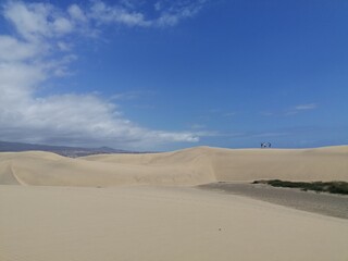Maspalomas dunes, the desert in Gran Canaria 
