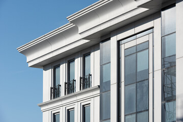 Built with modern architecture, apartments and offices.