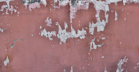 Old wall in cracks pink color basis texture
