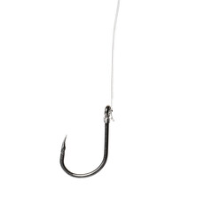 Fishing hook on white background