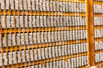 Movable type printing, an ancient Chinese invention. I can print an infinite number of moulds of Chinese characters made of lead blocks on paper. 