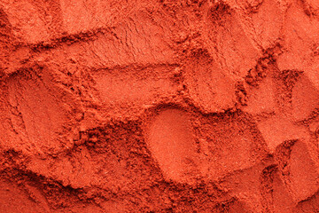 Red chili powder as background