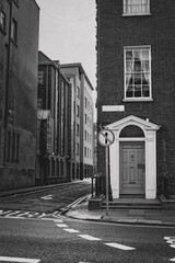 Calle vacia en Dublín, Irlanda