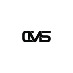 cms letter original monogram logo design