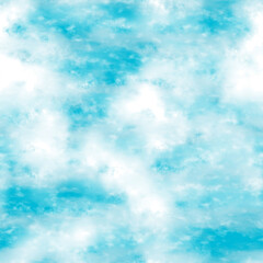 Fototapeta na wymiar Seamless cloudy sky backdrop. Blue sky texture.