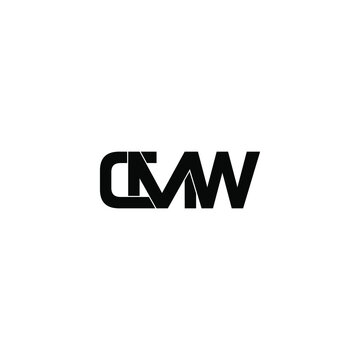 cmw letter original monogram logo design