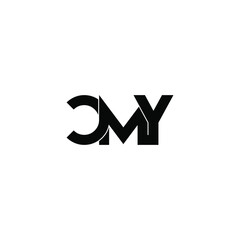 cmy letter original monogram logo design