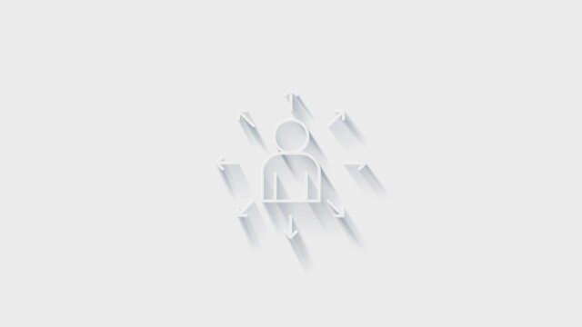 referral program icon isolated on white background. Accounting symbol. Business, education and finance. 4K Video motion graphic animation