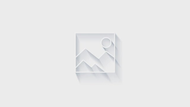 folder icon isolated on white background. Accounting symbol. 4K Video motion graphic animation