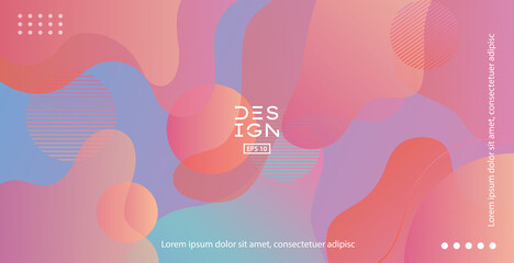 Colorful geometric background.  Visual Supply Company background for gift card, Poster on wall poster template, landing page,banner. vecroe EPS 10