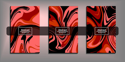 Abstract black red liquid background vector ilustration eps 10. tren color 2021.