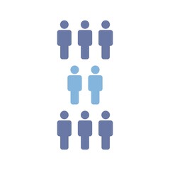 group of people illustration vector,man icon.