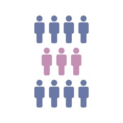 group of people illustration vector,man icon.