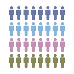 group of people illustration vector,man icon.