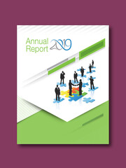 Annual report, relate, place in a favorable light, report, news