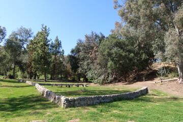 Outdoor Learning Area in a Public Park Park for Outdoor Education in Nature