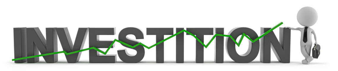 Investition Überschrift für Homepage zum Thema Börse und Geldanlage