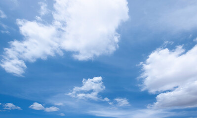 Blue sky background with clouds