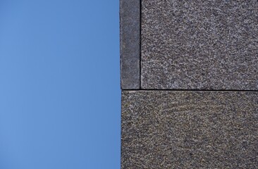 Blue texture with concrete