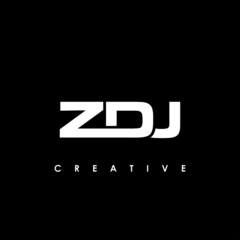 ZDJ Letter Initial Logo Design Template Vector Illustration - obrazy, fototapety, plakaty