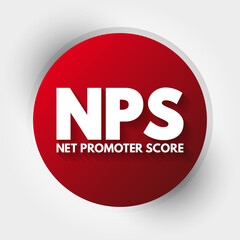 NPS - Net Promoter Score acronym, business concept background