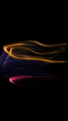  multicolored curve light lines
