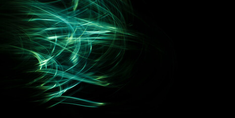 blue curve light lines