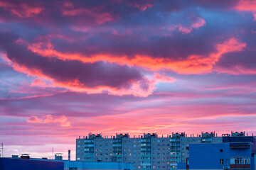 Fototapeta premium Sunset in Surgut