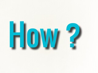 how 3d text question illustration 