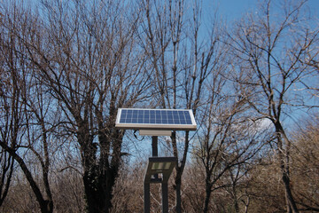 Street lights solar panel energy generator