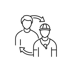 Plan olor line icon. Pictogram for web page, mobile app, promo.