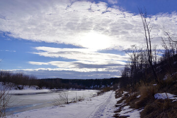 On the banks of the spring river