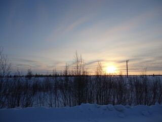 Sunset in the north