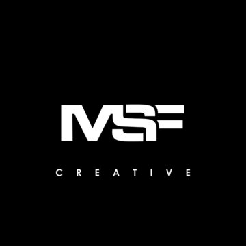 MSF Letter Initial Logo Design Template Vector Illustration