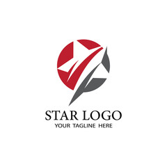 Star icon Template vector illustration design